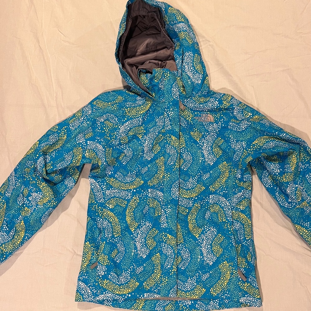 Girls North Face Raincoat M (10/12)